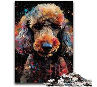 Jigsaw Puzzles for Adults 1000 Poodle DJ Neon Adult Jigsaw,for Educational Game Challenge Toy Birthday Present, Gifts, Wall Art (50x75cm)