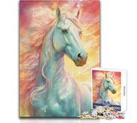 Jigsaw Puzzles for Adults 1000 Powerful Wild Horse Ideal for Quiet Relaxing Moments Clean Uniform Cut Leisure Toy Size 38x26cm
