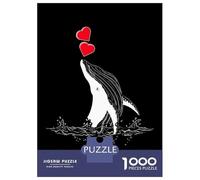 Jigsaw Puzzles for Adults 1000 Protect Whale Love Sea Jigsaw for Adults Relaxing Games Presents for Women Challenging To Complete 38x26cm/1000pcs
