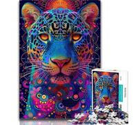 Jigsaw Puzzles for Adults 1000 Psychadelic Jaguar 1000 Pieces for Adults,Learning Educational Toys Family Games Gifts for Friends And Family (size 75x50cm)