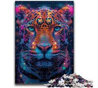 Jigsaw Puzzles for Adults 1000 Psychadelic Jaguar Teenager Jigsaw,Challenging Game Toys Wall Decoration Unique Birthday And Xmas Gifts (38x26cm)