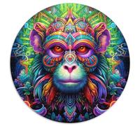 Jigsaw Puzzles for Adults 1000 Psychedelic Monkey Difficult Puzzles for Adults Home Activity for Holidays,Birthdays,and Family Game Nights (67.5x67.5cm)