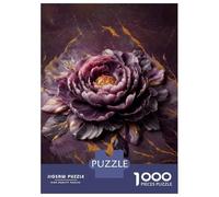 Jigsaw Puzzles for Adults 1000 Purple And Gold Floral Elegance Puzzle for Adults Relaxing Games But Fun And Humorous Challenging To Complete 38x26cm/1000pcs