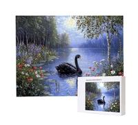 Jigsaw Puzzles for Adults 1000, Puzzle for Adults, Challenging Puzzle Educational Games, Puzzles Game for The Whole for Women, Gifts for Men, Home Decoration, Theme:（Lake Swan) z-305