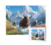 Jigsaw Puzzles for Adults 1000, Puzzle for Adults, Challenging Puzzle Educational Games, Puzzles Game for The Whole for Women, Gifts for Men, Home Decoration, Theme:（Scenic Bull) z-211