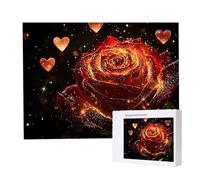 Jigsaw Puzzles for Adults 1000, Puzzle for Adults, Challenging Puzzle Educational Games, Puzzles Game for The Whole for Women, Gifts for Men, Home Decoration, Theme:（Red Rose) z-291