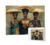 Jigsaw Puzzles for Adults 1000, Puzzle for Adults, Challenging Puzzle Educational Games, Puzzles Game for The Whole for Women, Gifts for Men, Home Decoration, Theme:（African Women) z-189