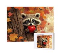 Jigsaw Puzzles for Adults 1000, Puzzle for Adults, Challenging Puzzle Educational Games, Puzzles Game for The Whole for Women, Gifts for Men, Home Decoration, Theme:（Raccoon Autumn) z-395