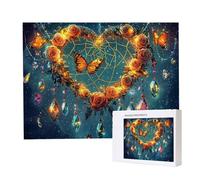 Jigsaw Puzzles for Adults 1000, Puzzle for Adults, Challenging Puzzle Educational Games, Puzzles Game for The Whole for Women, Gifts for Men, Home Decoration, Theme:（Butterfly Rose) z-319