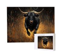 Jigsaw Puzzles for Adults 1000, Puzzle for Adults, Challenging Puzzle Educational Games, Puzzles Game for The Whole for Women, Gifts for Men, Home Decoration, Theme:（Bull) z-233