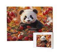 Jigsaw Puzzles for Adults 1000, Puzzle for Adults, Challenging Puzzle Educational Games, Puzzles Game for The Whole for Women, Gifts for Men, Home Decoration, Theme:（Panda Apple Tree) z-887