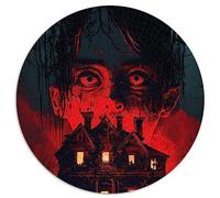 Jigsaw Puzzles for Adults 1000 Puzzle Toys Horror Art round Jigsaw Puzzle Gift 100% Recycled Cardboard 26.5x26.5inch
