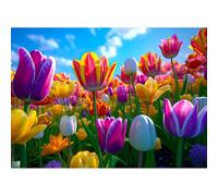 Jigsaw Puzzles for Adults 1000, Puzzles for Adults, Challenging Puzzles, Puzzle Game for The Whole for Women, Gifts for Men, Theme:Colorful Petals
