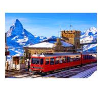 Jigsaw Puzzles for Adults 1000, Puzzles for Adults, Challenging Puzzles, Puzzle Game for The Whole for Women, Gifts for Men, Theme:Gornergrat Railway Station