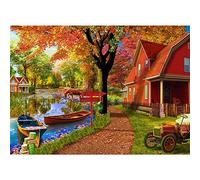 Jigsaw Puzzles for Adults 1000, Puzzles for Adults, Challenging Puzzles, Puzzle Game for The Whole for Women, Gifts for Men, Theme:Autumn Village