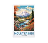 Jigsaw Puzzles for Adults 1000 Puzzles Mount Rainier Washington Puzzles for Adults Educational Game Challenge Toy 1000 Pieces 70x50cm
