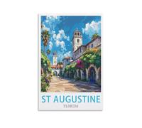 Jigsaw Puzzles for Adults 1000 Puzzles St Augustine Florida Puzzles for Adults Educational Game Challenge Toy 1000 Pieces 52x38cm