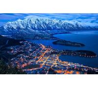 Jigsaw Puzzles For Adults 1000 Queenstown New Zealand Illuminated Aerial View 75 * 50Cm