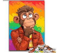 Jigsaw Puzzles for Adults 1000 Rainbow Gorilla, for And from 14 Years And over Educational Learning Toys Family Games Birthday Present (Size 50x75cm)