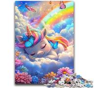 Jigsaw Puzzles for Adults 1000 Rainbow Unicorn Baby Adult Jigsaw,learning Educational Is Ideal As A Gift for The Whole Family (26x38cm)