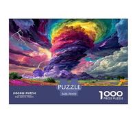 Jigsaw Puzzles for Adults 1000 - Rainbow Vortex Artistic Landscape, Premium Artwork for Relaxation &, Colourful, for Adults & Age 14 Years Up 70x50cm/1000pcs
