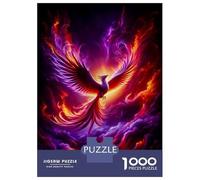 Jigsaw Puzzles for Adults 1000 Red And Purple Phoenix Adult Jigsaw Puzzle Toy Wall Decor Difficult Challenge Educational Challenge 38x26cm/1000pcs