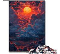 Jigsaw Puzzles for Adults 1000 Red Clouds And The Sun Puzzle Made of cardboard,Intricate Design for Teenagers, DIY Decor, And Brain-Boosting Fun 1000pcs(26x38cm)