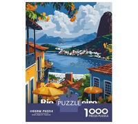 Jigsaw Puzzles for Adults 1000 Rio De Janeiro, Brazil Travel Jigsaw for Adults Relaxing Games Pattern Assembly Gifts for Friends And Family 70x50cm/1000pcs