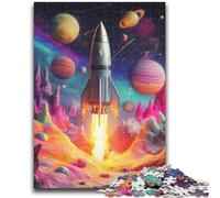 Jigsaw Puzzles for Adults 1000 Rocket Launch Family Game Stress Reliever Difficult Challenge Secret Santa Gifts 50x75cm