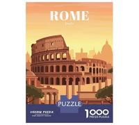 Jigsaw Puzzles for Adults 1000 Rome Italy Jigsaws for Adults Relaxing Games Stress Reliever Challenging To Complete 38x26cm/1000pcs