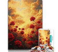Jigsaw Puzzles for Adults 1000 Rose Art Teenager Puzzles,family Fun Games Is Ideal As A Gift for The Whole Family (size 75x50cm)