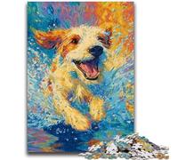 Jigsaw Puzzles for Adults 1000 Running Dog Adult Jigsaw,Fun Games Every Piece Is Unique - Challenging Family Fun Game (38x26cm)