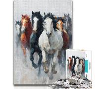 Jigsaw Puzzles for Adults 1000 Running Horse Puzzles for Adults,for Educational Game Challenge Toy Deal As Gifts for The Whole Family (size 75x50cm)