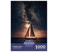 Jigsaw Puzzles for Adults 1000 Sailing Under The Stars -1 Puzzle for Adults Relaxing Games But Fun And Humorous Challenging To Complete 52x38cm/1000pcs