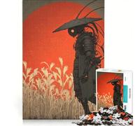 Jigsaw Puzzles for Adults 1000 Samurai Robot in Field, Family Game, Improve Memory, Deal As Gifts for The Whole Family 50x75cm
