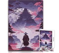 Jigsaw Puzzles for Adults 1000 Samurai Warrior Ideal for Quiet Relaxing Moments Clean Uniform Cut Leisure Toy Size 50x75cm