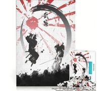 Jigsaw Puzzles for Adults 1000 Samurai Warriors, Brain Teaser Game, Parent-child Interaction, Enhance Love between Couples 38x52cm