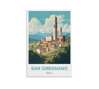 Jigsaw Puzzles for Adults 1000，San Gimignano Italy Posters Jigsaw Puzzle 1000 Pieces for Adult Challenging Puzzle Games Jigsaw Puzzles for Adults 52x38CM