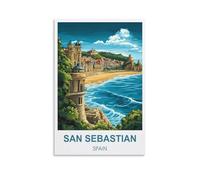 Jigsaw Puzzles for Adults 1000 San Sebastian Spain 1000 Piece Puzzle Challenging Game for The Whole for Women,Gifts for Men 38x52cm