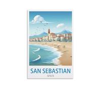 Jigsaw Puzzles for Adults 1000，San Sebastian Spain Puzzles for Adults, Challenging Puzzles, Puzzle Game for The Whole for Women,Gifts for Men, 38x26cm