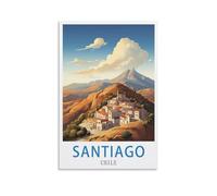 Jigsaw Puzzles for Adults 1000 Santiago Chile Jigsaw Puzzles for Challenging Family Activity Games DIY Puzzle for Home Decor 26x38cm