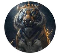 Jigsaw Puzzles for Adults 1000 Savage Storm Tigers Jigsaw Puzzles for Adults Challenging DIY Brain Teaser,Perfect Family Game Or Decorative Gift 67.5x67.5 cm