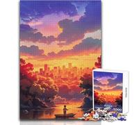 Jigsaw Puzzles for Adults 1000 Saying Goodbye Ideal for Quiet Relaxing Moments Clean Uniform Cut Leisure Toy Size 38x52cm