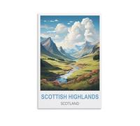 Jigsaw Puzzles for Adults 1000,Scottish Highlands Scotland Posters Jigsaw Puzzle 1000 Pieces for Adult Challenging Puzzle Games Jigsaw Puzzles for Adults 52x38cm