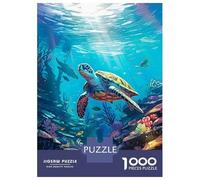 Jigsaw Puzzles for Adults 1000 Sea Turtle Animal Ocean Jigsaw Puzzle Brain Teaser Game But Fun And Humorous Great Gift for Gaming 70x50cm/1000pcs