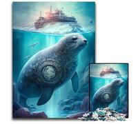 Jigsaw Puzzles for Adults 1000 Seal Imaginary Creatures cardboard Puzzles Interactive Family Game, Ideal, Family Activity Game 26X38CM/10.23x14.96inch