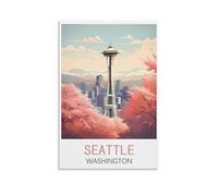 Jigsaw Puzzles for Adults 1000，Seattle Washington JigsawPuzzle 1000 Pieces for Adults Challenging Puzzle Games 50x70cm