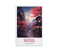 Jigsaw Puzzles for Adults 1000 Seoul South Korea 1000 Piece Jigsaw Puzzle For Adults - Challenging Puzzle Perfect for Game Nights 38x52cm