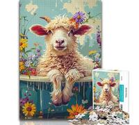 Jigsaw Puzzles for Adults 1000 Sheep Puzzles for Teenagers,Challenging Game for The Whole for Women, Gifts for Men 38x26cm