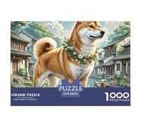 Jigsaw Puzzles for Adults 1000 Shiba Inu, Puzzles for Adults, Challenging Puzzles Jiangnan Town, Puzzle Game for The Whole for Women, Gifts for Men 38x26cm/1000pcs